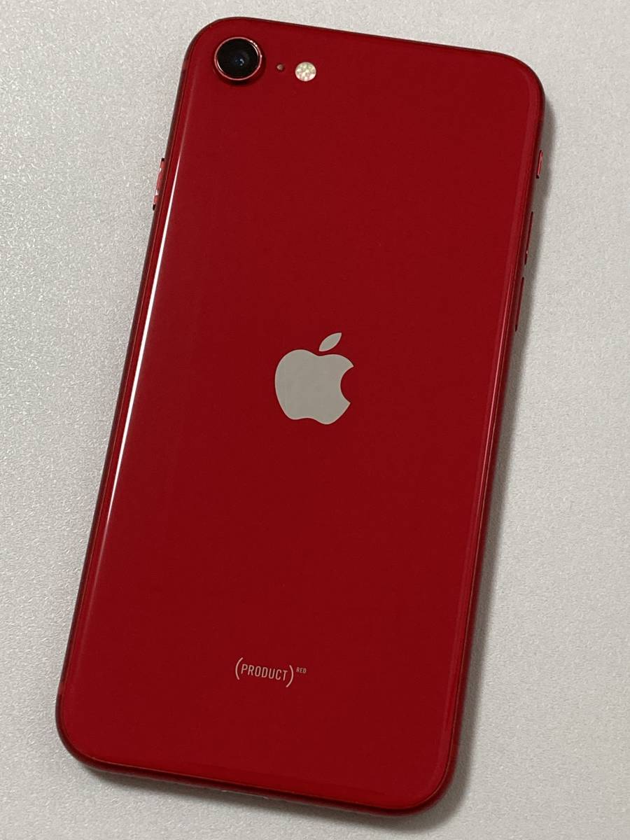 SIMフリー iPhoneSE2 64GB Product Red シムフリー アイフォンSE 2 第二世代 第2世代 レッド docomo softbank au SIMロックなし A2296 91%の画像3