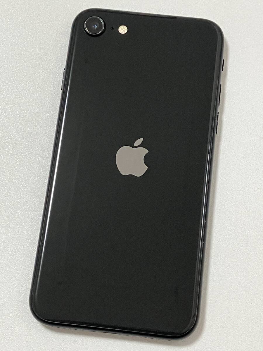 SIMフリー iPhoneSE2 64GB Black シムフリー アイフォンSE 2 第二世代 第2世代 ブラック 黒 楽天 au UQ SIMロックなし A2296 MHGP3J/A 96%_画像3