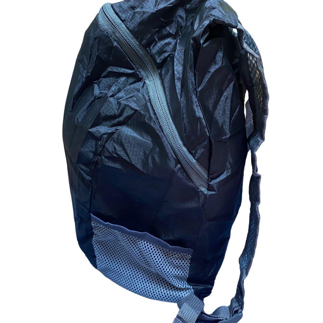 折り畳みリュック　黒　ブラック　 エコバッグ 軽量 防水 登山 アウトドア 多機能 買い物袋_画像10