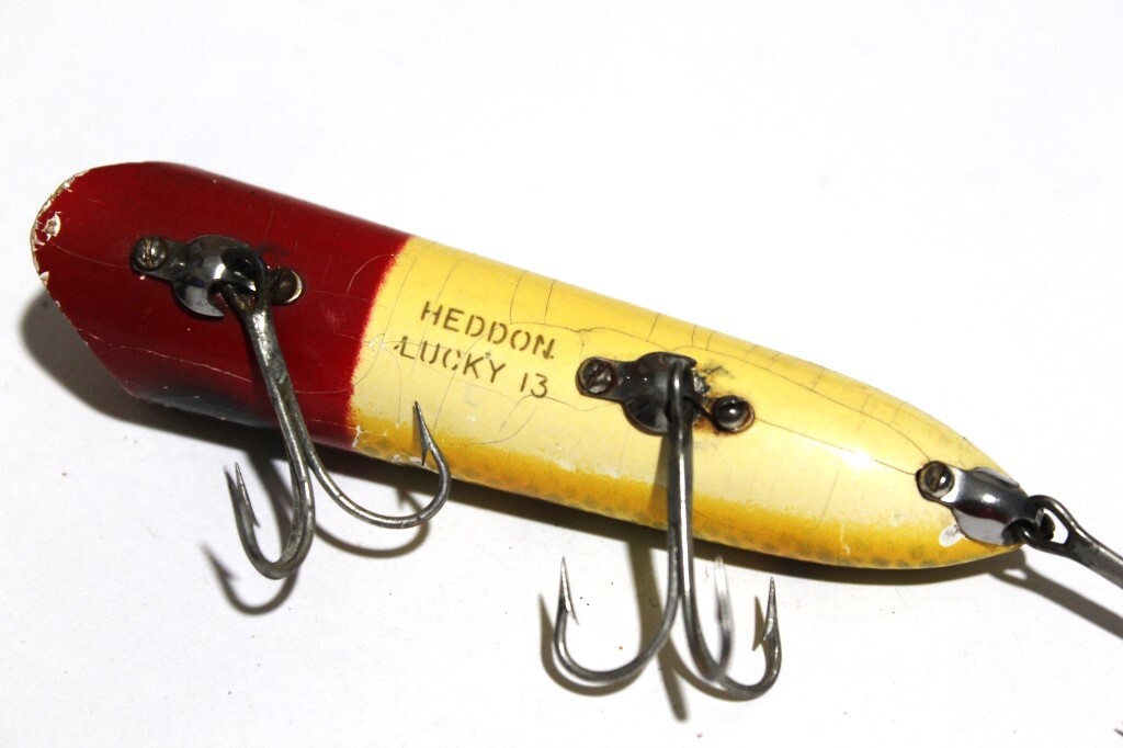 ■s3682 HEDDON WOOD LUCKY13 ヘドン ウッド ラッキー13 オールド 希少 jrh 40s～■_画像4