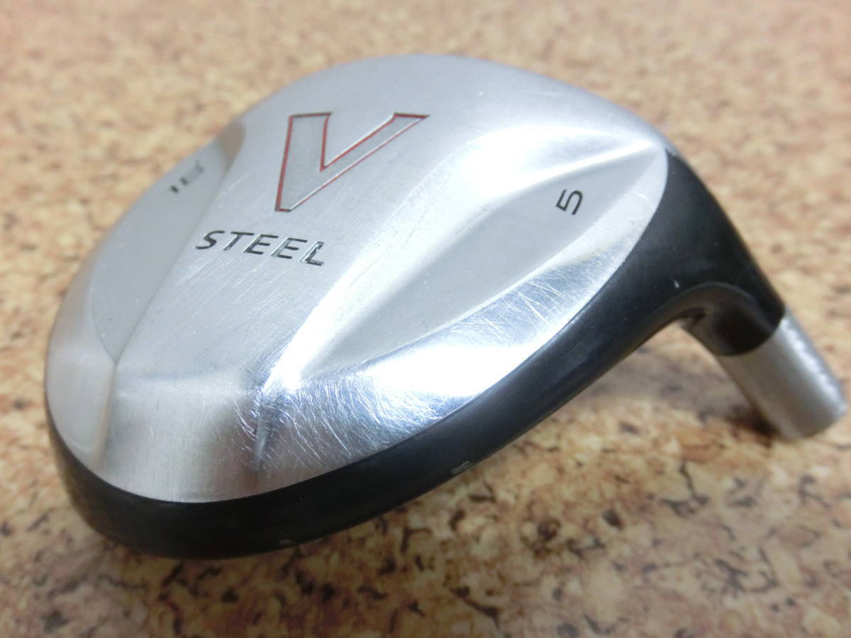 名器 ヘッドのみ 接着タイプ♪TaylorMade テーラーメイド V STEEL 初代 フェアウェイウッド 5W ロフト角 18° 重量 214g 中古品♪R0268_画像4