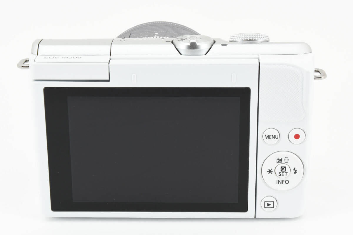 【美品】キャノン Canon EOS M200 15-45mm レンズキット 《人気のホワイトカラー》           MY040465A3014の画像6