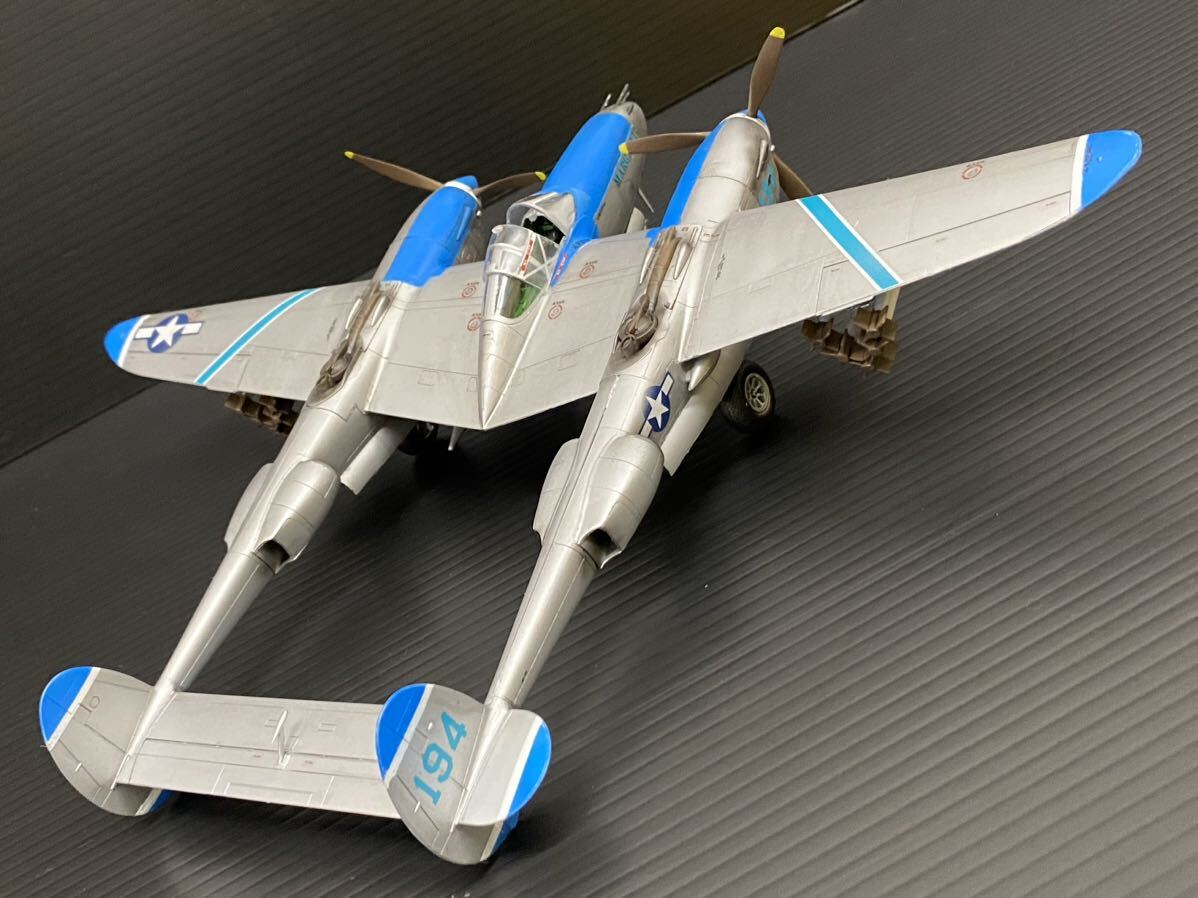 ハセガワ1/48P38J-ライトニングバージニアマリー塗装完成品_画像6