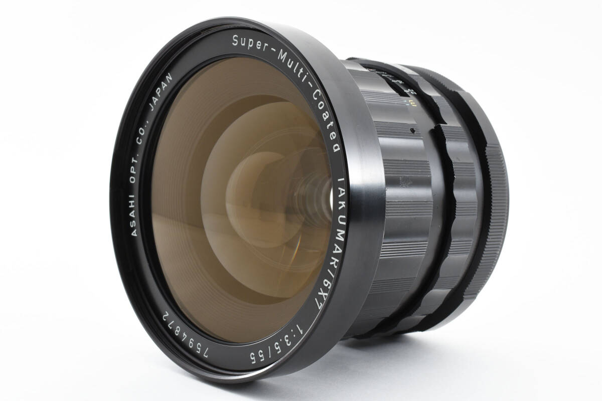 【純正フロントキャップ付き】 ペンタックス PENTAX SMC TAKUMAR 6×7 55mm F3.5　67用　動作好調 カメラ レンズ 同梱可能　#9100_画像2