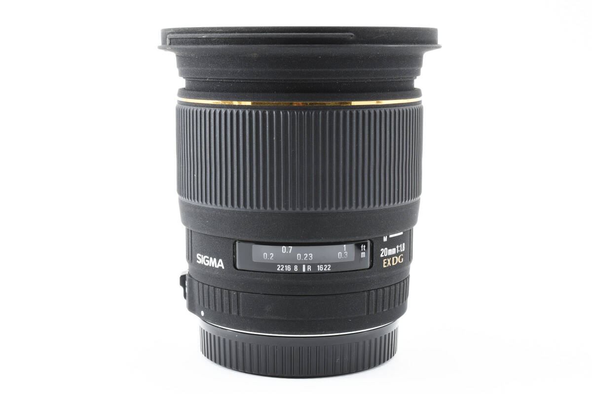 【人気の20mm F1.8レンズ】 シグマ SIGMA AF 20mm F1.8 EX DG ASPH RF キャノン用 前後キャップ付き 現状品 同梱可能 #9102_画像10