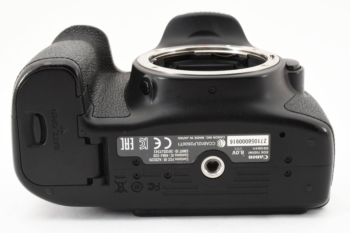【人気の70D　未使用充電器付き】　Canon キヤノン EOS 70D デジタル一眼レフカメラ ボディ 撮影可能 現状品 同梱可能 #9125_画像9