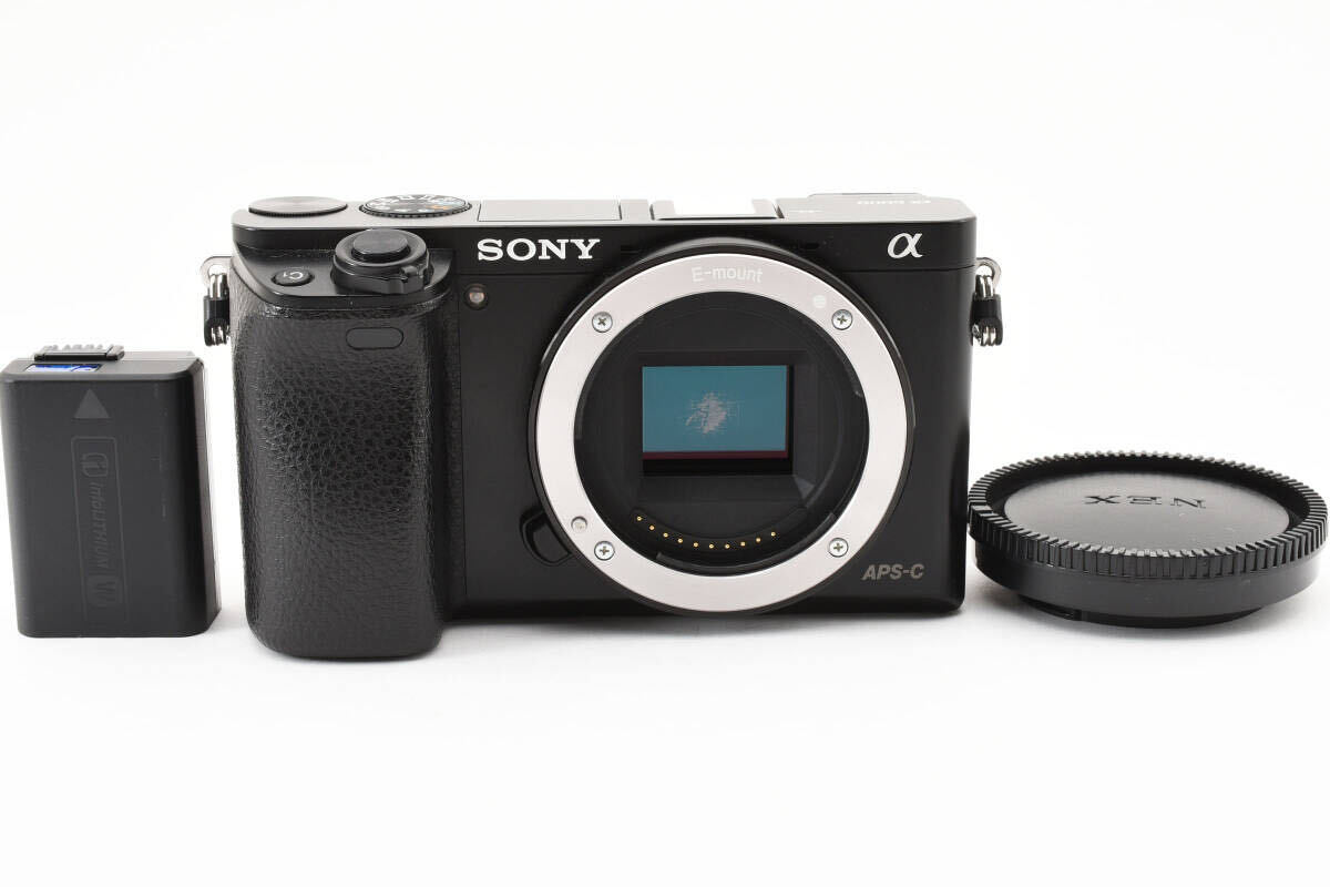 【人気のミラーレス ショット数4946回】 SONY ソニー α6000 ボディ 2430万画素 カメラ 撮影可能 現状品　同梱可能 1円 ＃9122_画像1