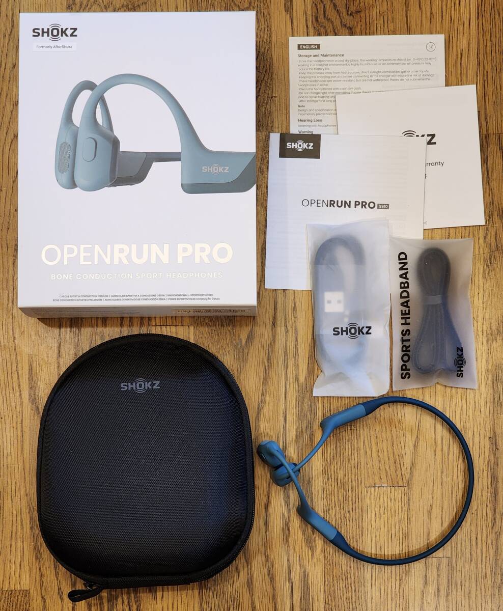 中古 Shokz OpenRun Pro ブルーの画像1