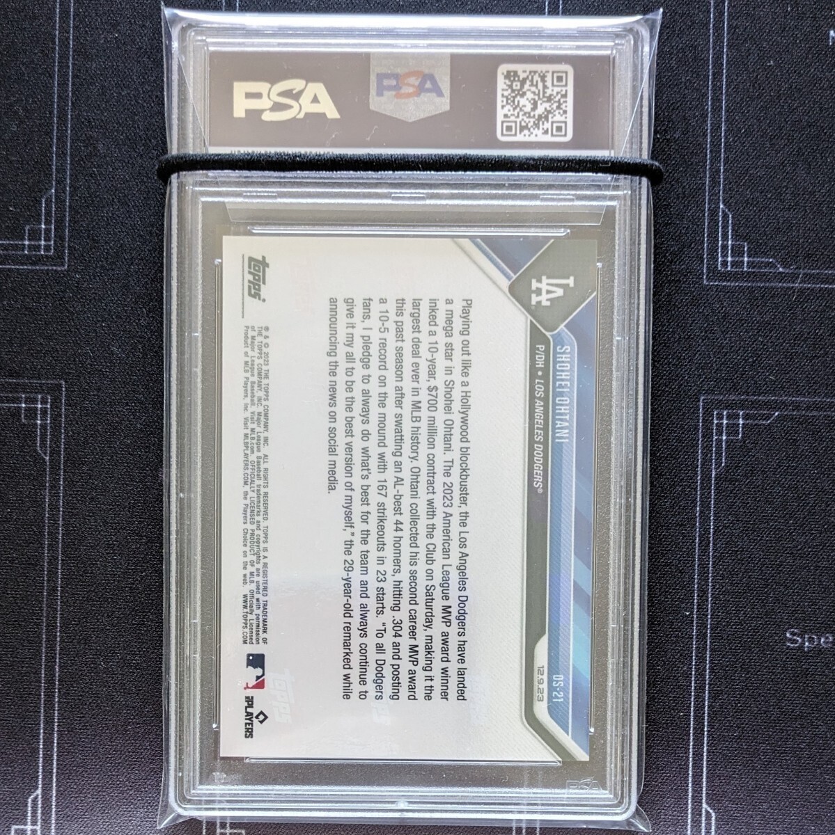 PSA10 大谷翔平 TOPPS NOW SHOHEI OHTANI ドジャース ユニフォームの画像2