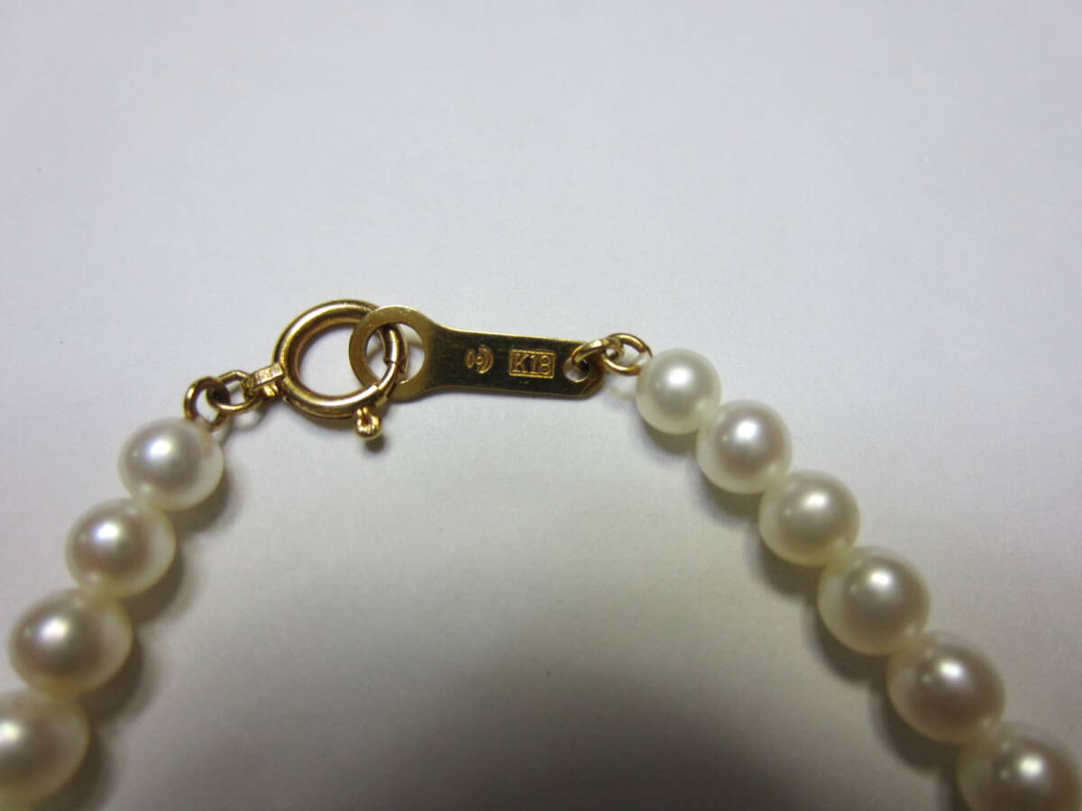  美品 TASAKI タサキ 田崎真珠 K18 マベパール ダイヤモンド ネックレス 真珠 18金  の画像6