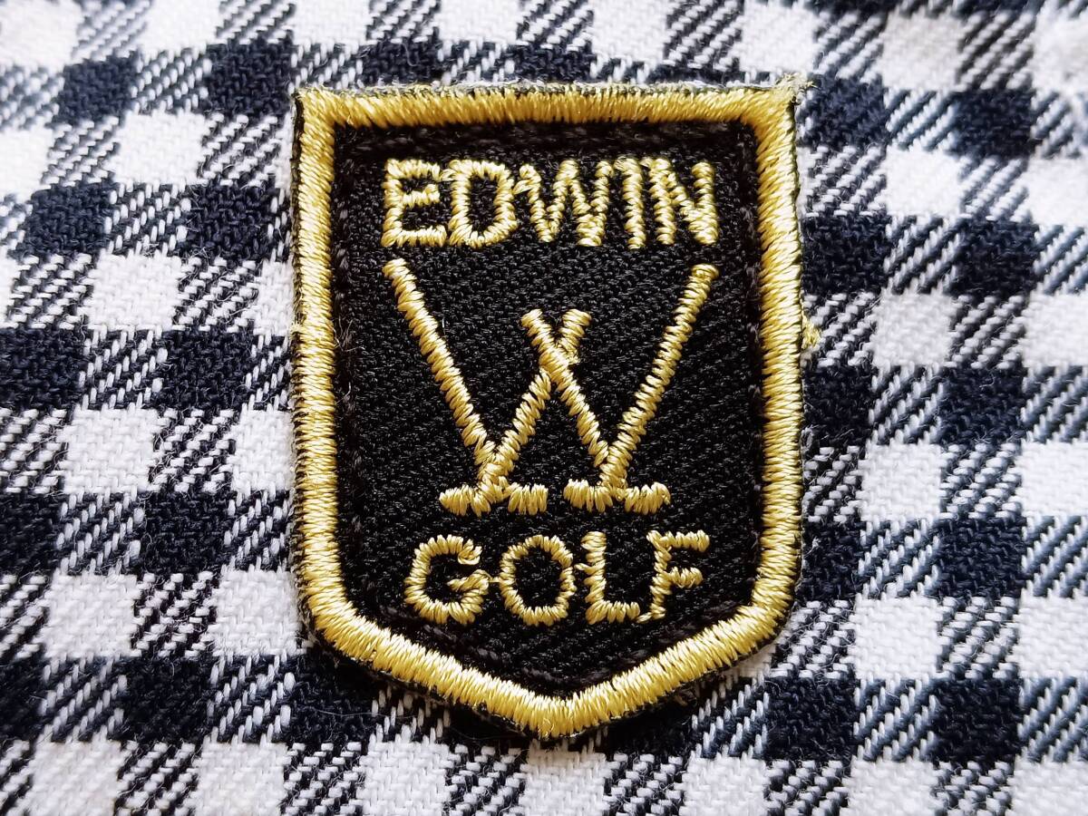 美品！EDWIN GOLF エドウィンゴルフ チェック柄 ゴルフハーフパンツ(L=W83 H101)の画像2