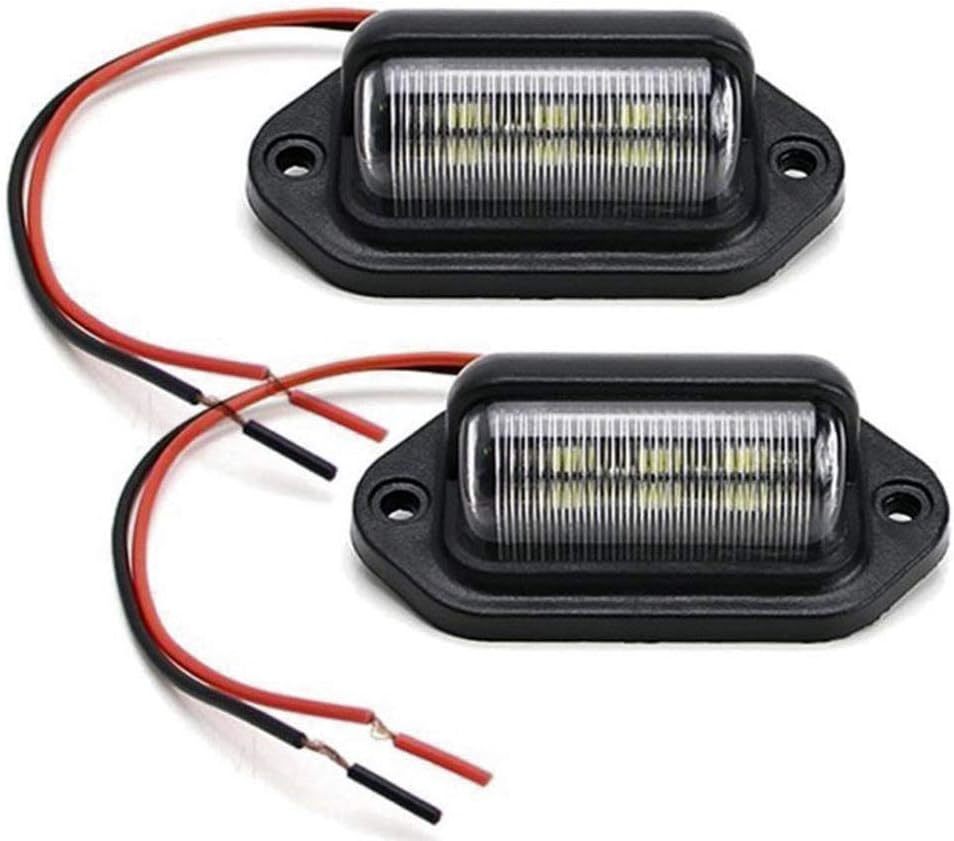 KYOUDEN LED ナンバー灯 ライセンスランプ 小型 汎用 LED ナンバープレートライト 12V 24V兼用 6連 SMDの画像1