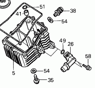 ドライサンプっぽい オイルポンプカバー用 オイルホースジョイント AN10_VF750R 26番の部品です。