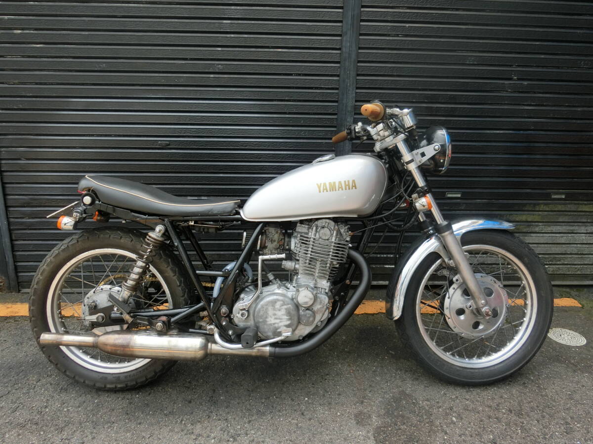 ヤマハ　SR400　1JR　カスタム　平成9年式　書類付　実働車　動画有　現状販売_画像1