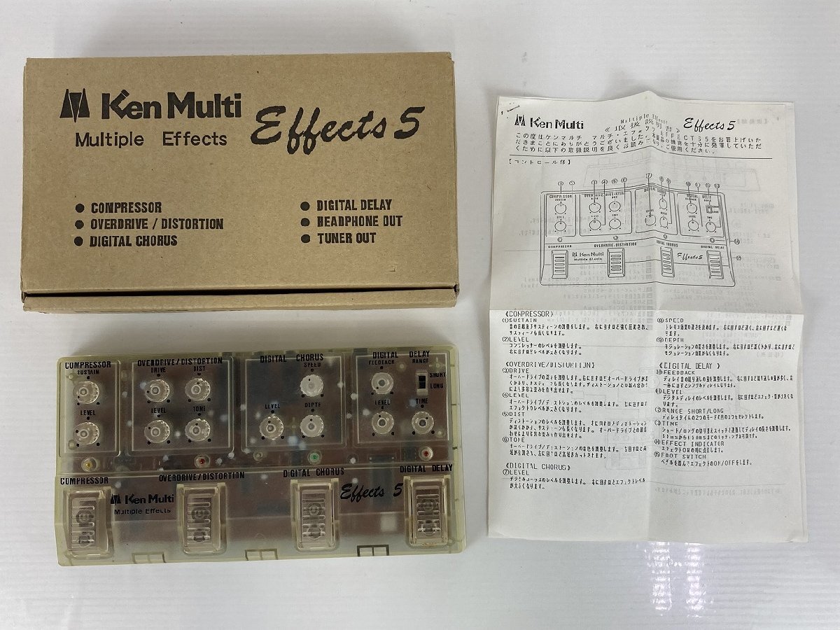 【難あり品】KenMulti Effects5 Multiple Effects クリアカラー 中古 ケンマルチ マルチエフェクター wa◇94_画像1