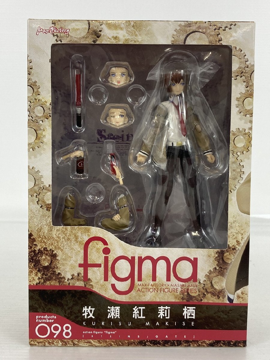 【未開封品】マックスファクトリー figma 098 牧瀬紅莉栖 シュタインズ・ゲート 箱ダメージあり R20875 wa◇66_画像1