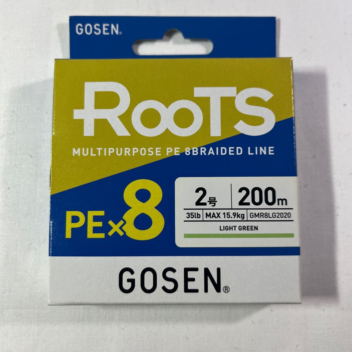 ゴーセン GOSEN GMR8LG2020 ルーツ PE*8 ライトグリーン 200m 2号【新品未使用品】N9299_画像1