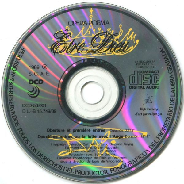 CD3枚組 Salvador Dali Igor Wakhevitch - Etre Dieu サルバドール・ダリ 電子音楽 現代音楽 ミュージック・コンクレート シュルレアリスム_画像4