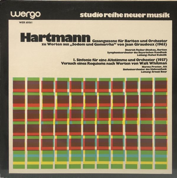 Karl Amadeus Hartmann Gesangsszene I. Sinfonie 現代音楽_画像1