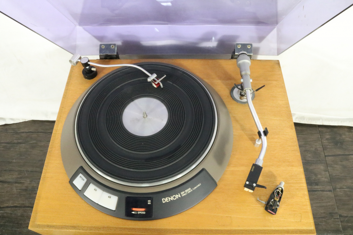 [to.] sale at that time Y43,000 DENON Denon Direct Drive turntable DP-3000 spare cartridge attaching DS760DEW51