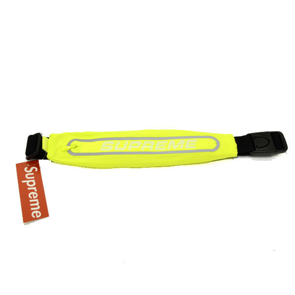 ★ Supreme シュプリーム Running Waist Bag ランニングウエストバッグ Hi-Vis Yellow イエロー 19SS 全タグ付き 美品 (0220304742)_画像1