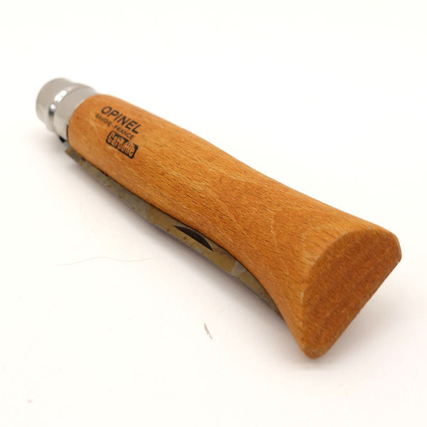 ★ Opinel オピネル カーボンスチール アウトドアナイフ 12cm レザーケース付 (0220459835)_画像5