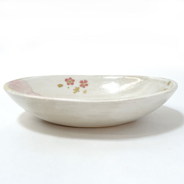 * Seto .?. Japanese-style tableware?. flower writing . comb small bowl .(5 sheets set ) 634-333 (0220479750)