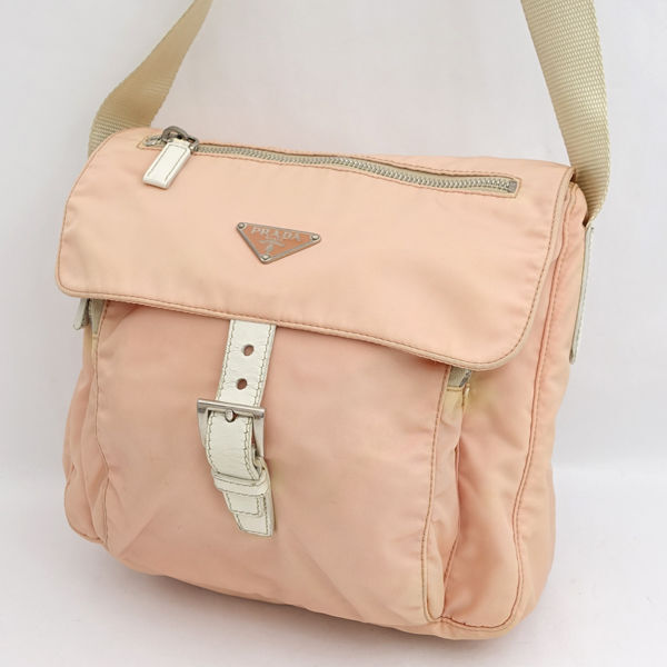 ■ ...  наплечная сумка   нейлон   белый   розовый  (0990013169)