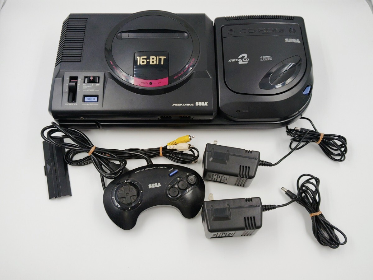 セガ メガドライブ メガCD2 セット MEGA DRIVE MEGA CD2 SEGA MD  の画像3