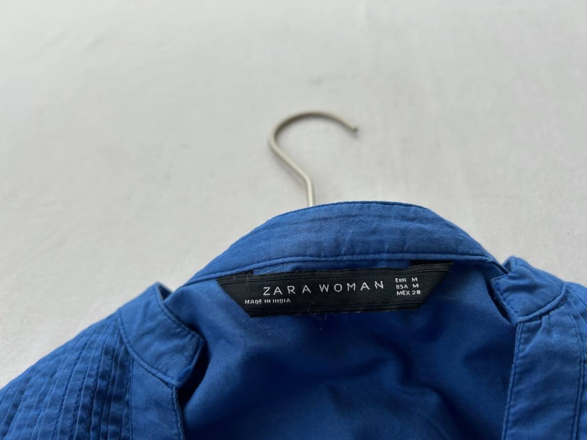 ザラ ZARA WOMAN 可愛いピンタック レース刺繍ブラウスの画像6