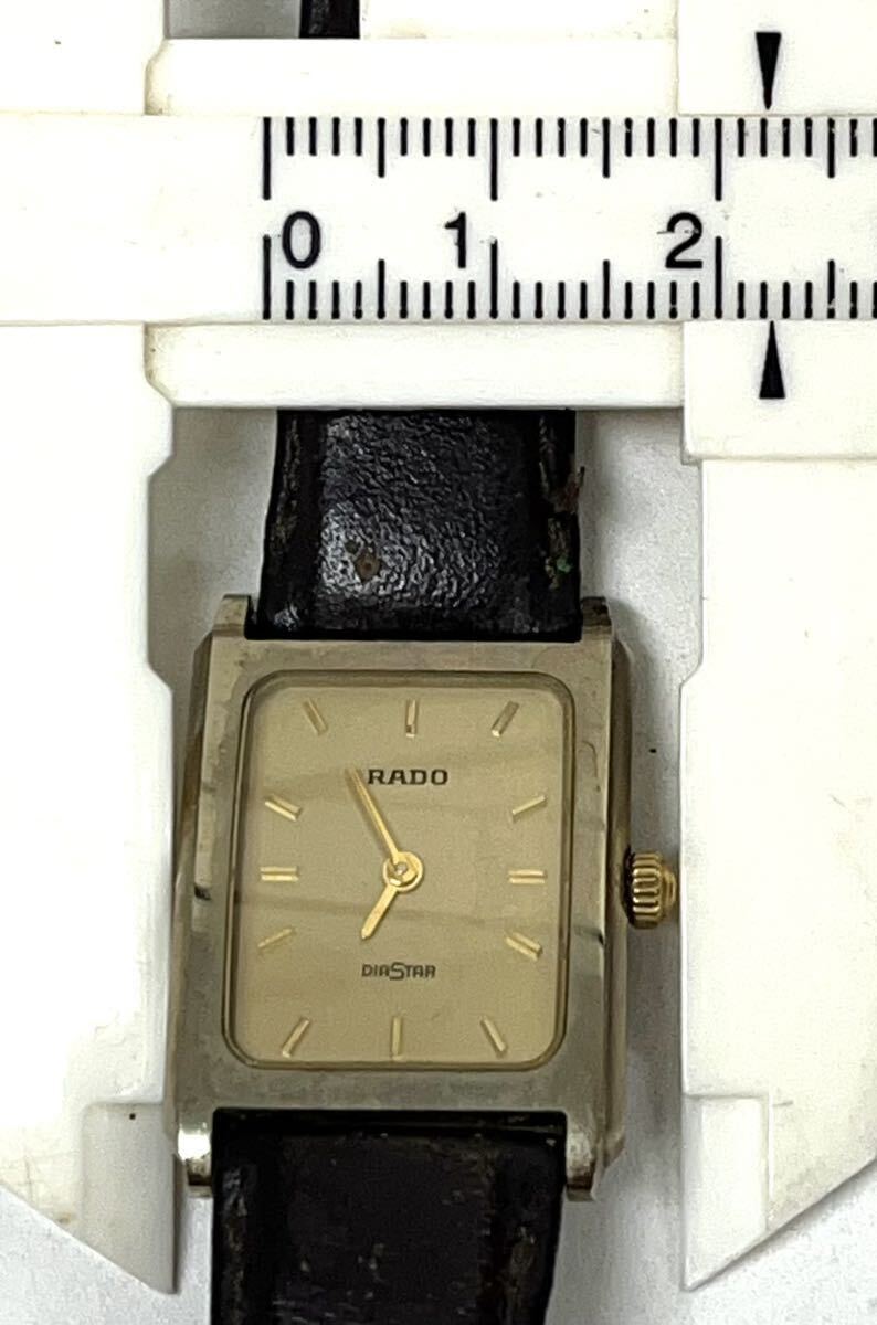 RADO ラドー Silhouette DIASTAR ダイヤスター 稼働品 手巻き 153.0396.3 2本セット 0513②_画像9