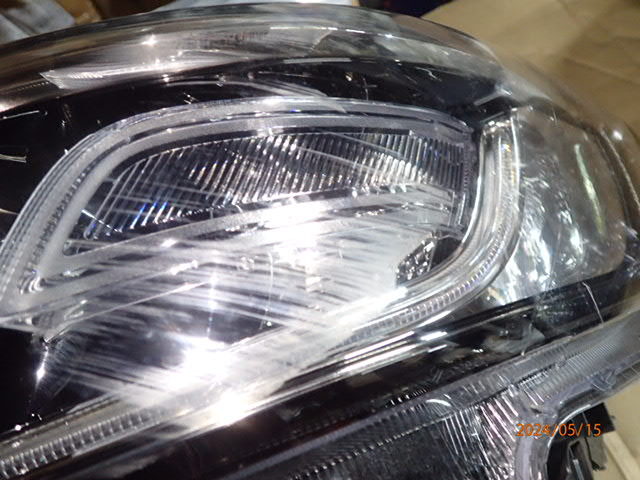 ジャンク スペーシアカスタム MK53S LED ヘッドライト ヘッドランプ 左 ICHIKOH1960 85018-79r01_画像3