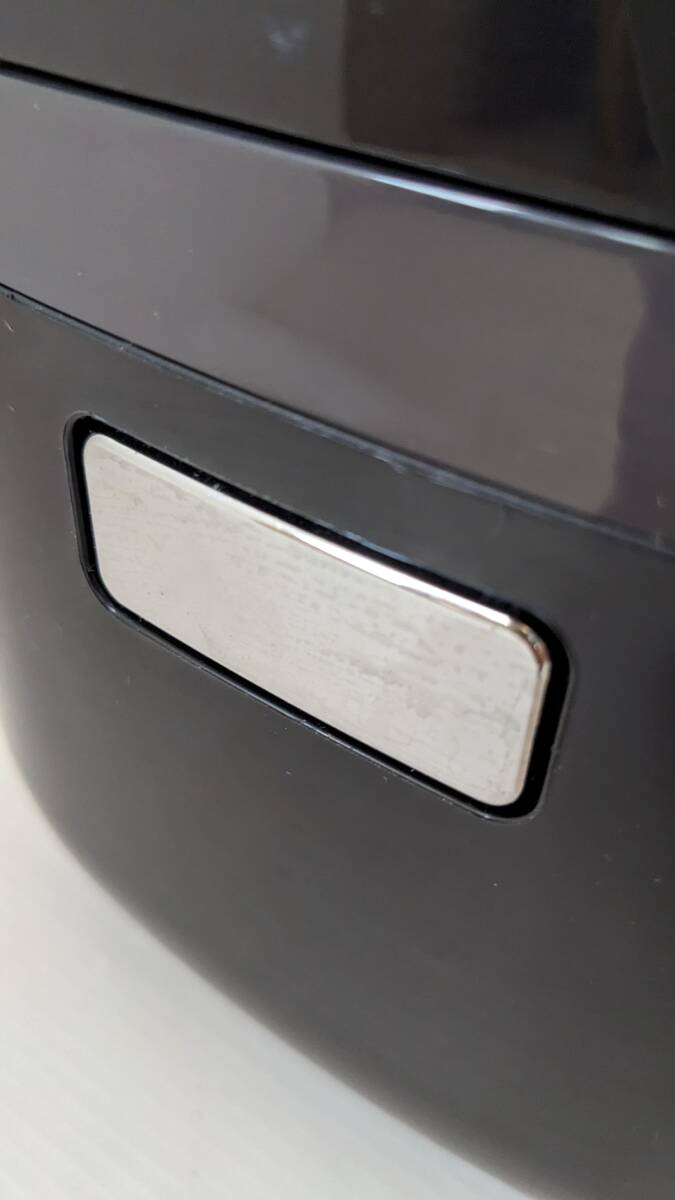 a678 SHARP シャープ マイコン ジャー 炊飯器 0.54L 3合炊き KS-C5L ブラック 2017年製 中古の画像4
