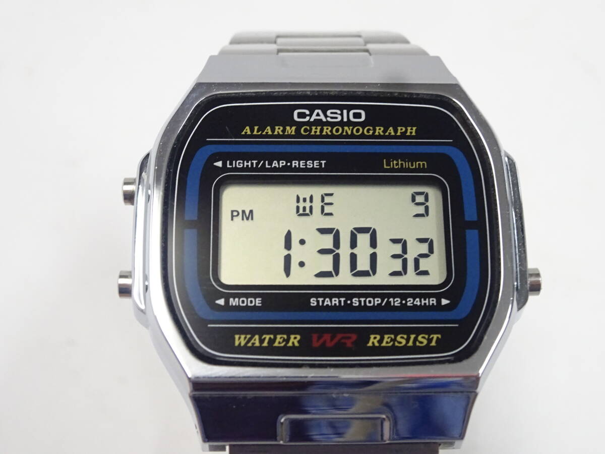 (つ-U-604)CASIO カシオ 腕時計 A164W デジタル メンズ 動作品 中古の画像2