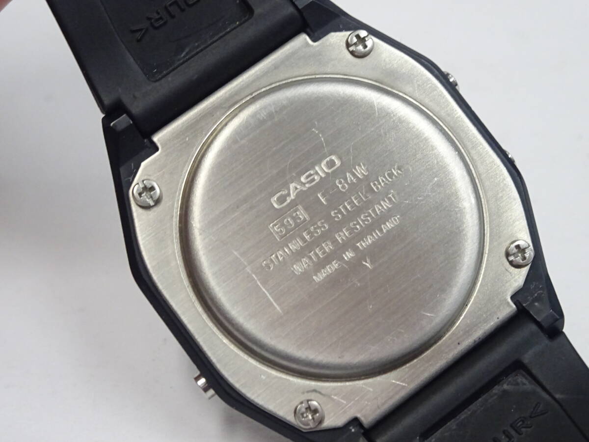 (つ-U-612)CASIO カシオ 腕時計 F-84W デジタル メンズ 動作品 中古_画像7