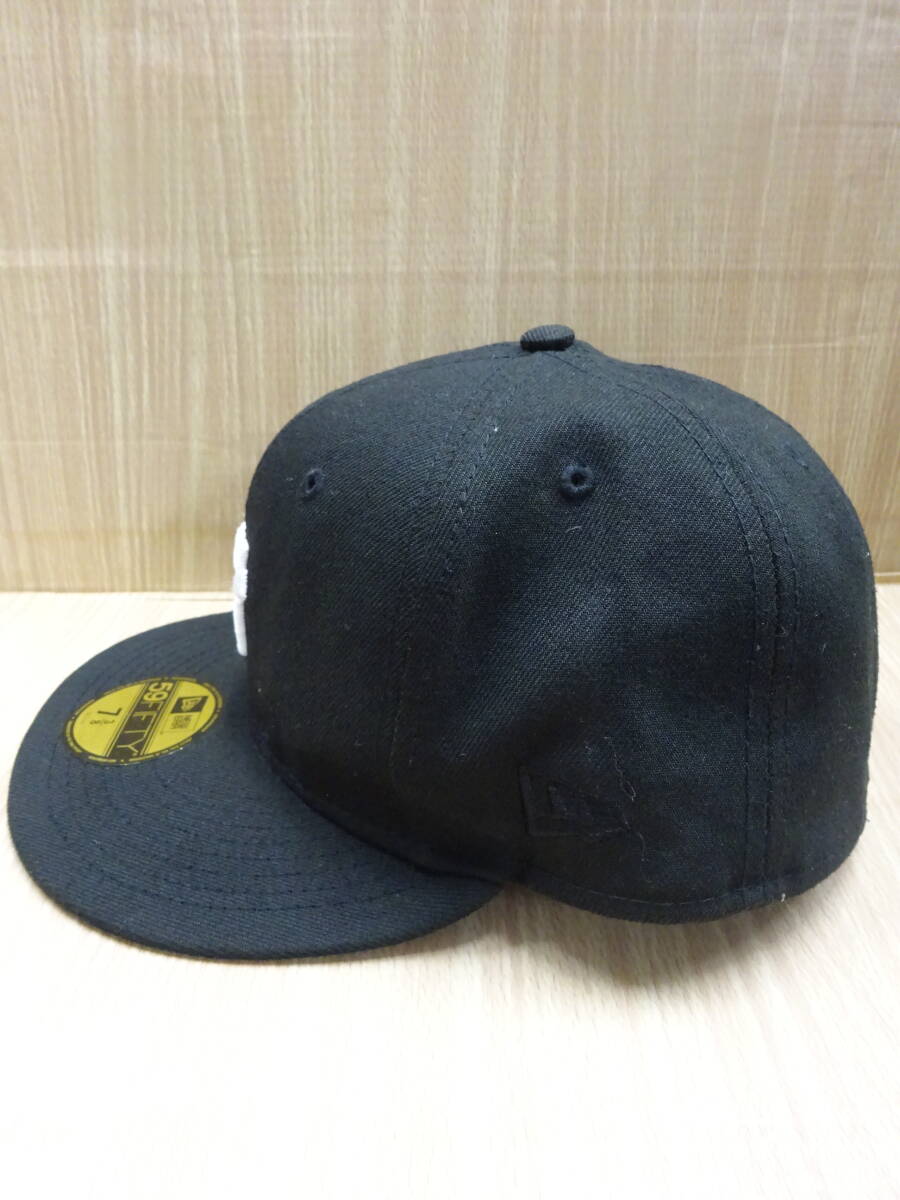 ▲▽(い-B2-163)　NEW ERA ニューエラ　キャップ　UNDEFEATED アンディーフィーテッド　ブラック　58.7㎝　ONE SIZE 帽子　中古△▼_画像3