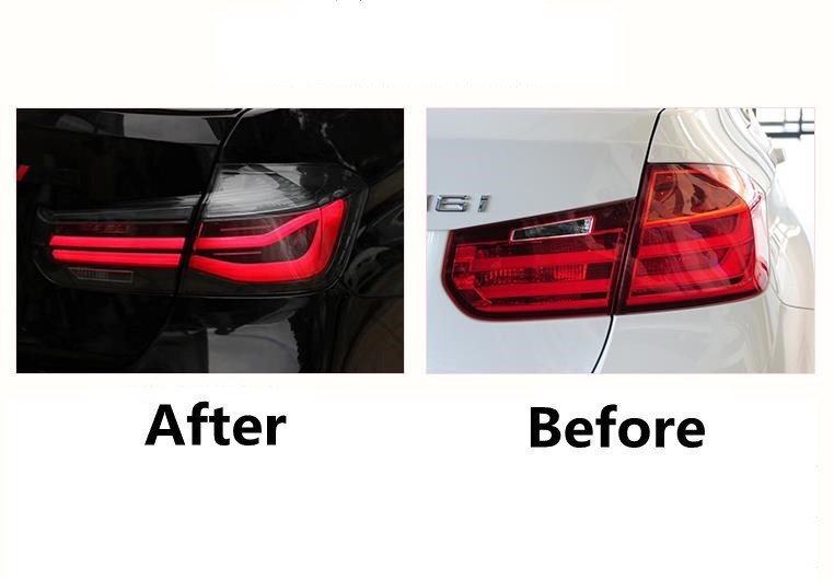 BMW 3シリーズ F30 2012 - 2019年 LEDテールランプ シーケンシャル 流れるウインカー　外装カスタム 　２色可選_画像6