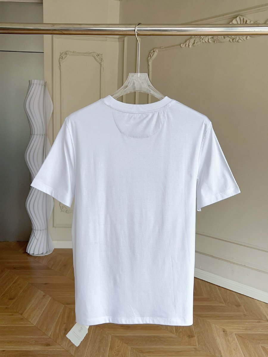 ブルネロクチネリ　BRUNELLO CUCINELLI メンズ　Tシャツ　半袖　文字ロゴ　M-XL　サイズ選択可能_画像2