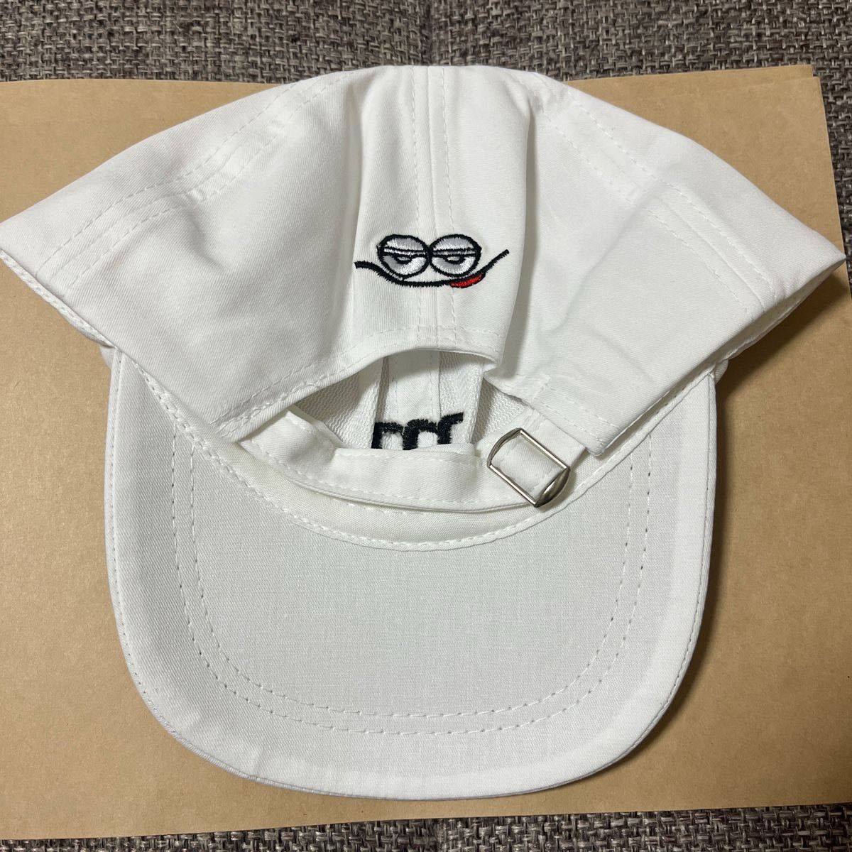 M＆M's エムアンドエムズ 帽子ホワイト キッズ50〜62cm