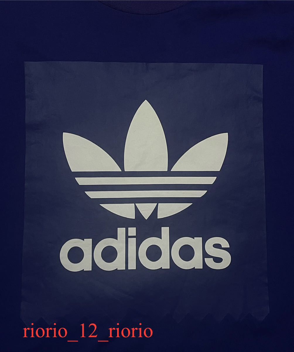 ★A★　adidas Originals　アディダスオリジナルス　大きいサイズ　ビッグトレフォイルロゴTシャツ　プリントTシャツ　size2XO_画像3