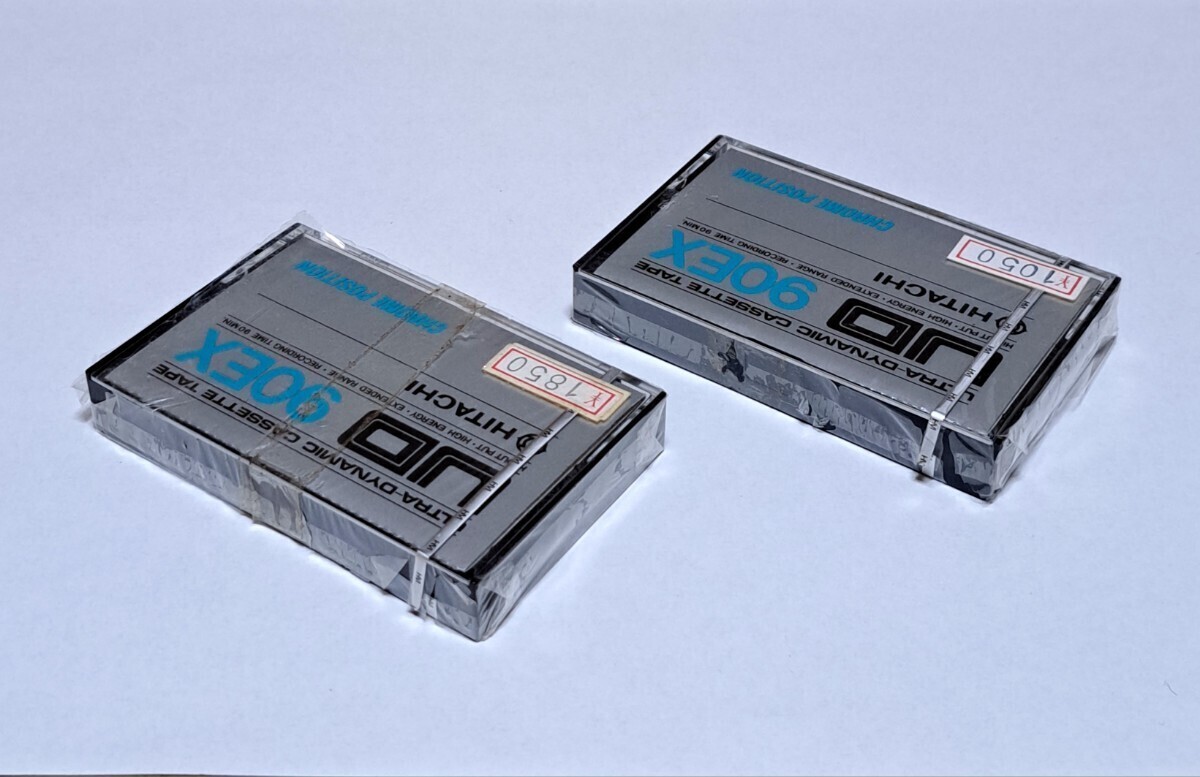 【未開封 テープ同梱可】日立 HITACHI UD C90EX TYPE Ⅱ クロームポジションカセットテープ 2本 未使用 動作未確認 包装に破損有り 現状品の画像9