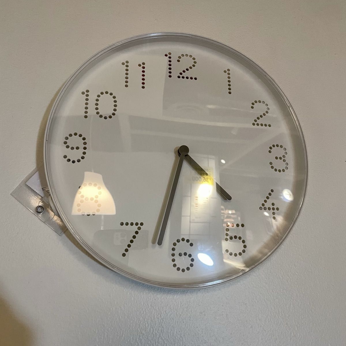 【新品】IKEA イケア ウォールクロック 直径25cm ホワイト（トロマ）壁掛け時計 掛け時計 掛時計