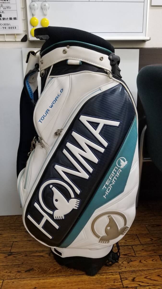 ホンマ キャディーバッグ 9.5型 スタンド式 HONMA ツアーワールド チームホンマの画像4