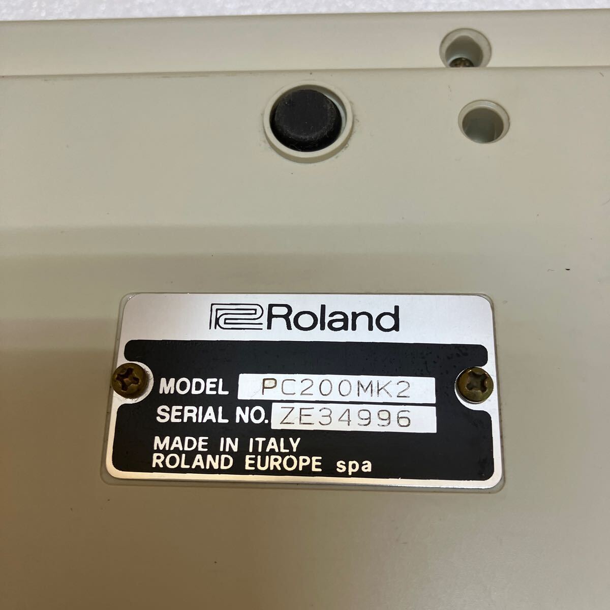 MK5829 Roland ローランドPC-200 MK llキーボード 通電確認 20240325_画像8