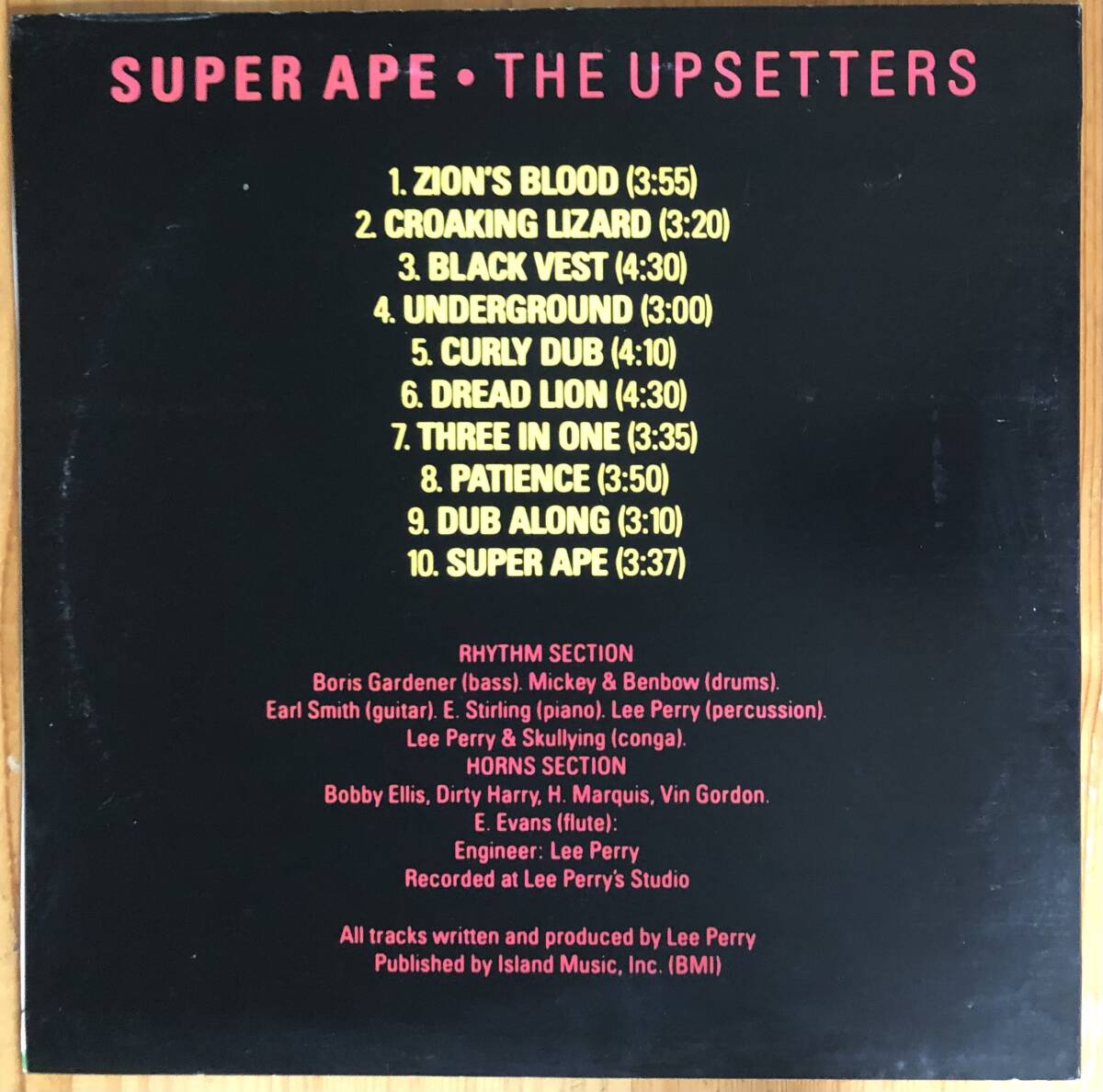 The Upsetters / Super Ape LP レコード dub lee perry_画像2