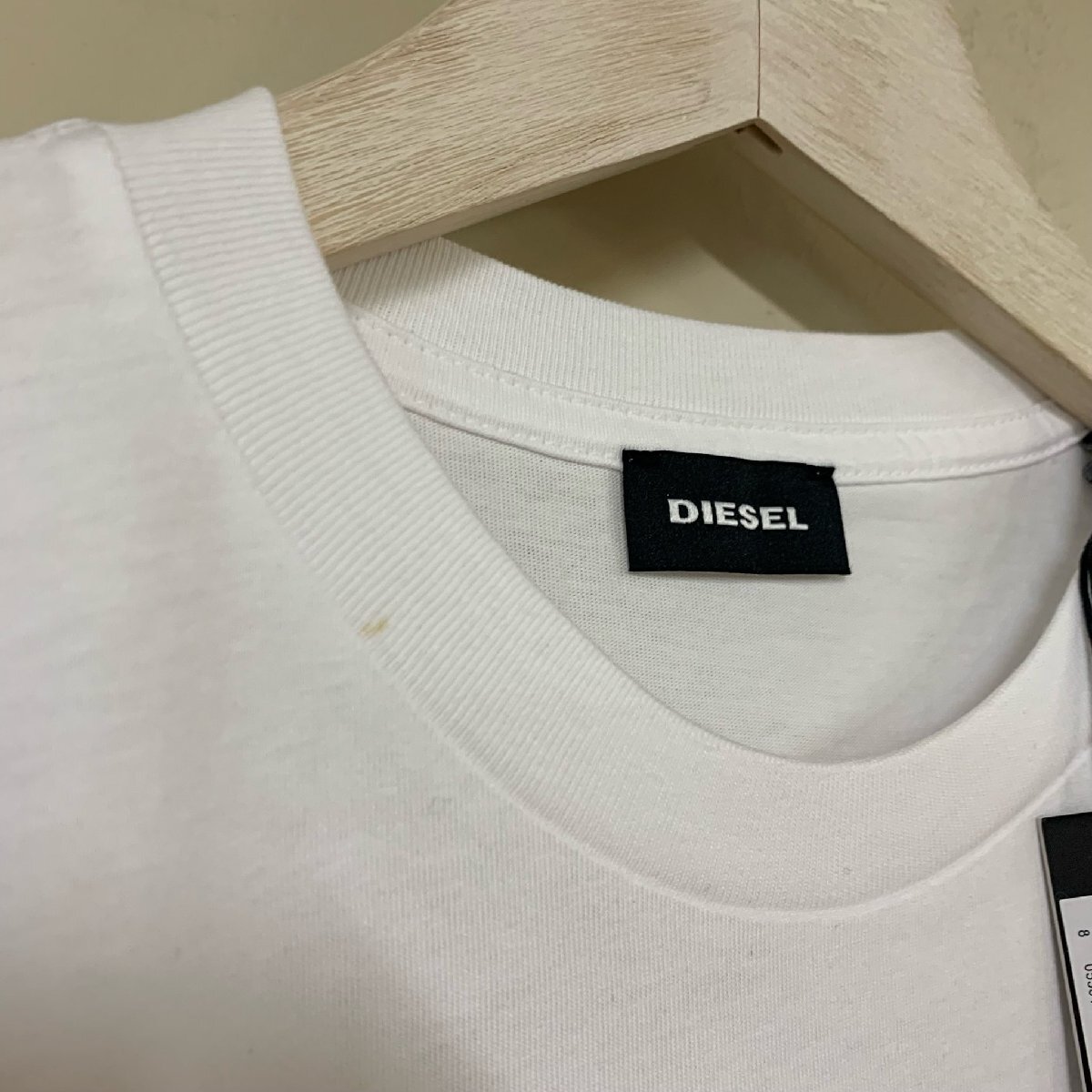 正規品/新品/未使用/XSサイズ■訳ありアウトレット品■タグ付き/定価8,580円■DIESEL ディーゼル メンズ コットン 半袖 Tシャツ 836_画像6