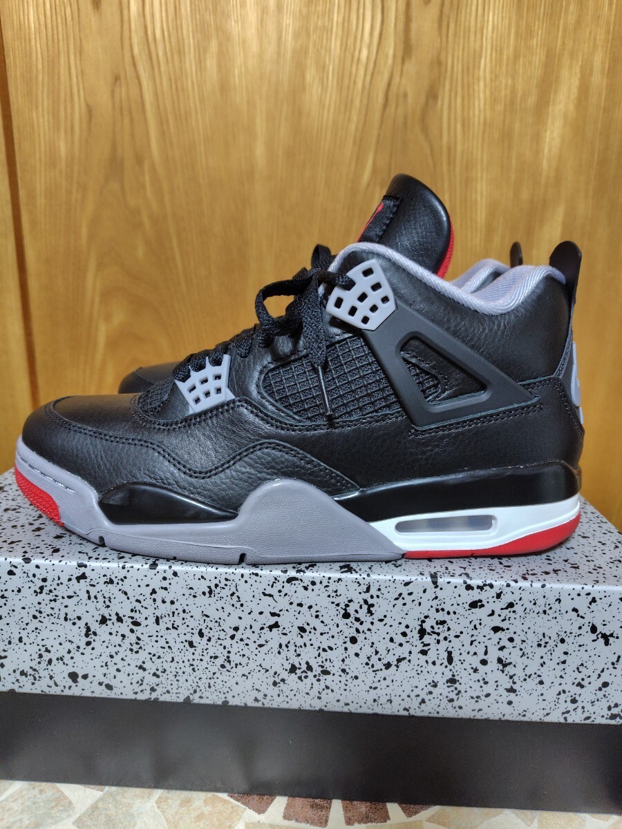 【半額〜】【極美中古】NIKE AIR JORDAN 4 RETRO ‘Bred Reimagined’　ブレッド　リイマジンド　US9　27cm_画像6