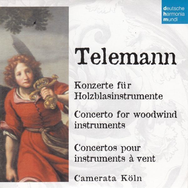 [CD/Dhm]テレマン:リコーダーとフルートのための協奏曲ホ短調他/フルート協奏曲ロ短調他/コンチェルト・ケルン 1996.2_画像1