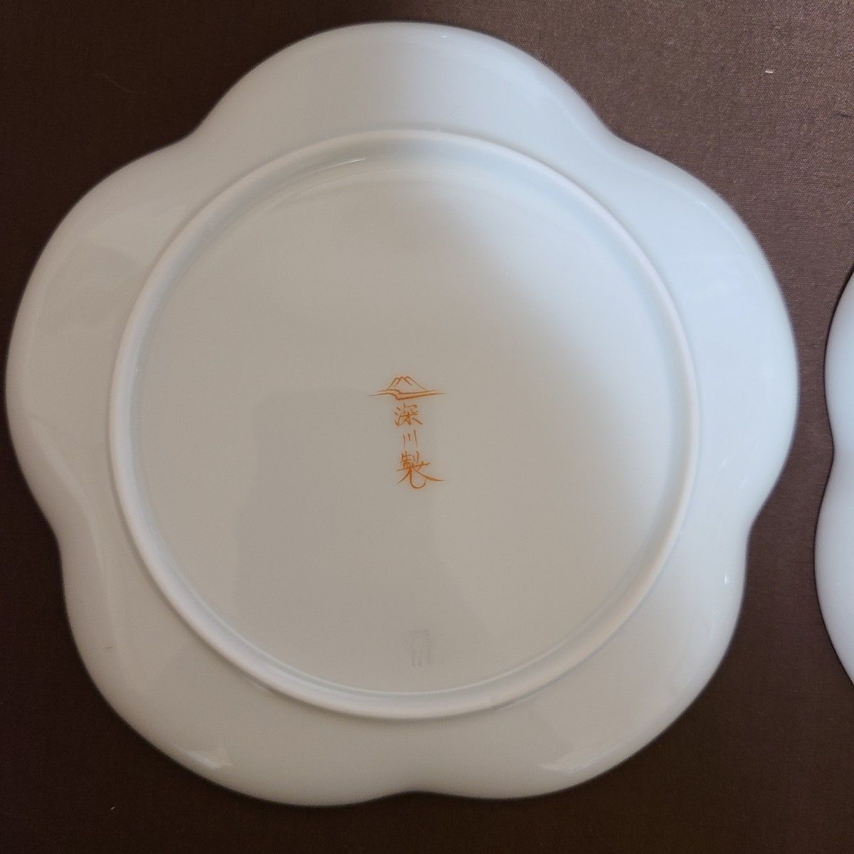 深川製磁　寿赤絵　梅型皿　銘々皿　5枚　小皿　プレート