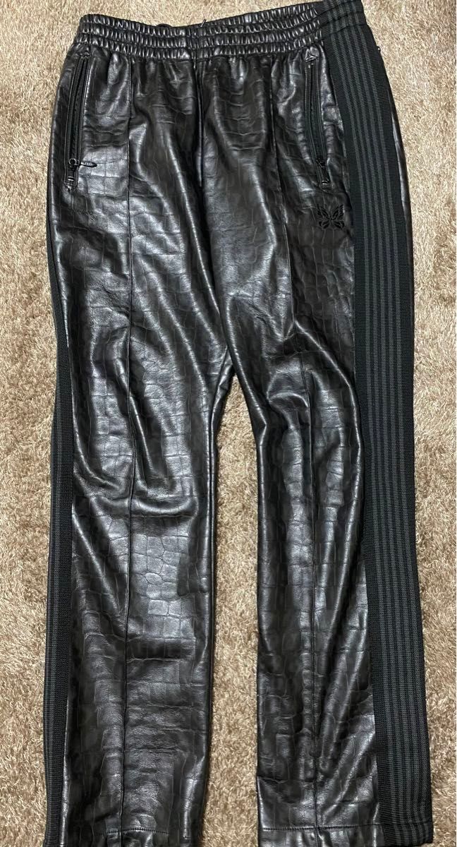 Needles トラックパンツ レザー Faux leather S|Yahoo!フリマ Needles トラックパンツ レザー Faux leather S|Yahoo!フリマ